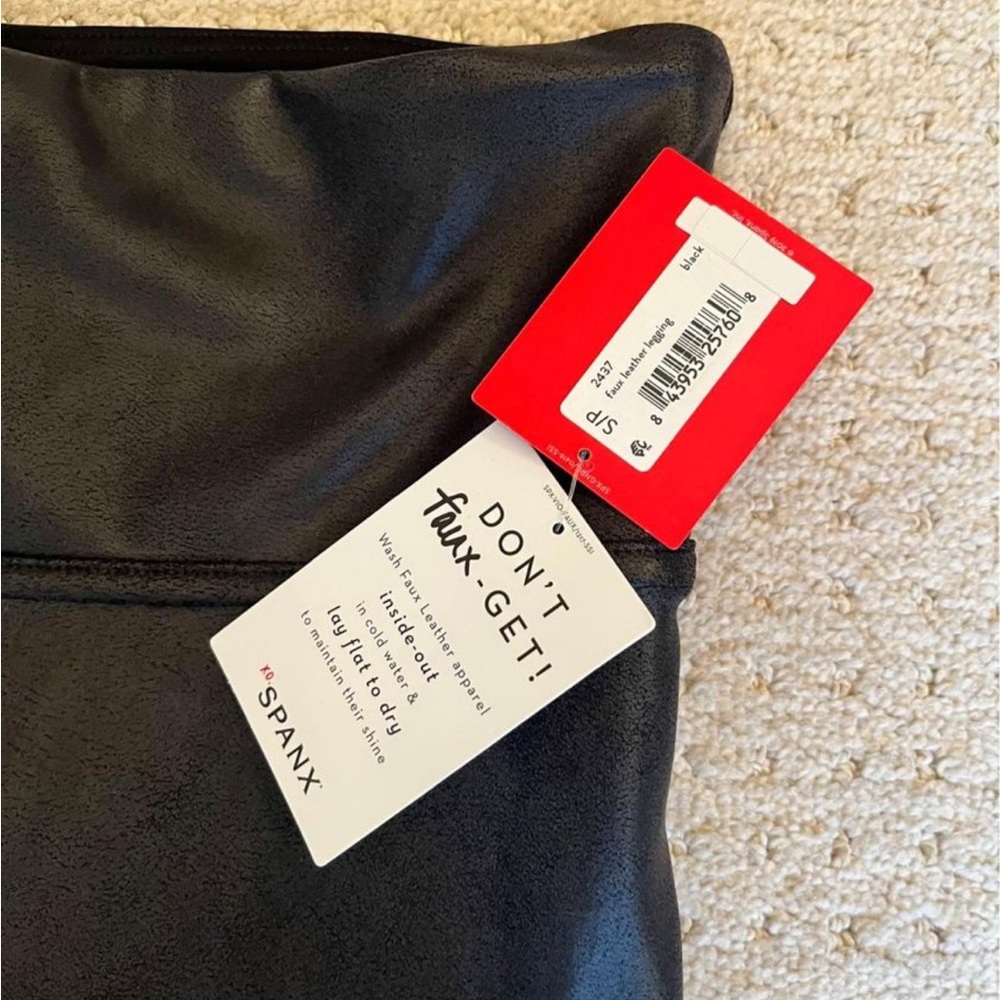 Brand new size small spanx leather faux leggings